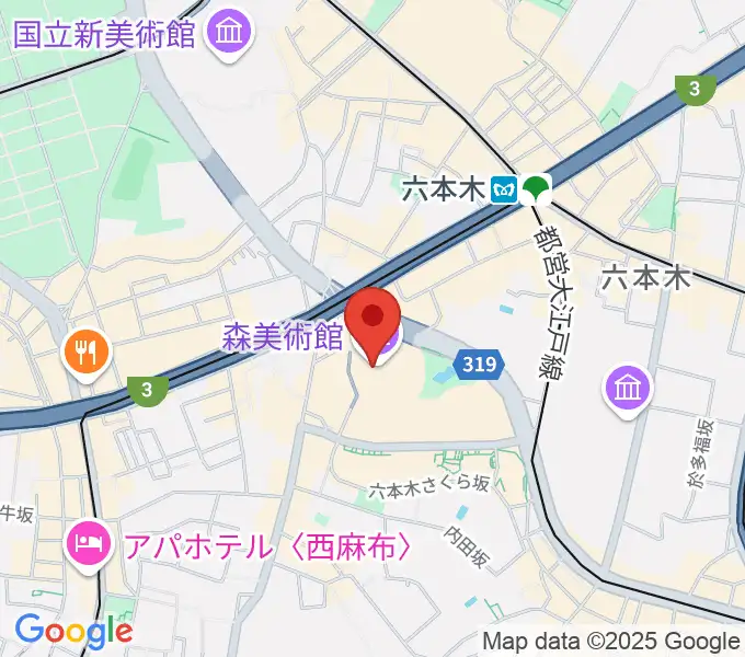 森美術館の地図