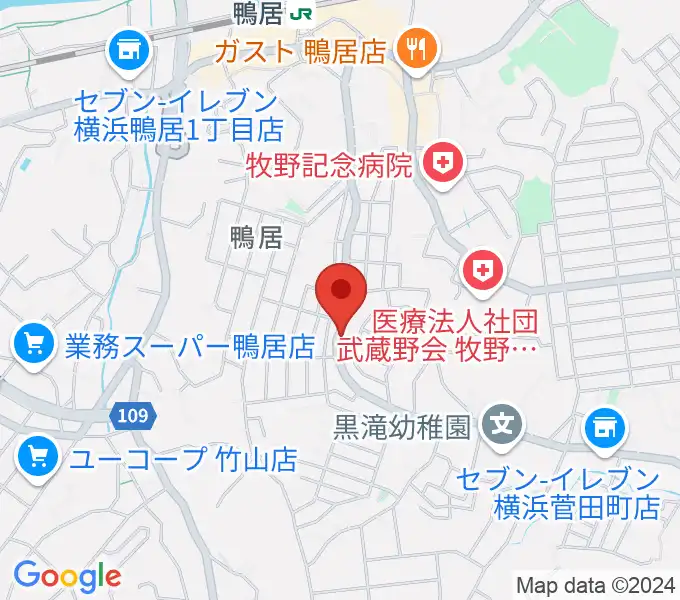 スタジオあぢとの地図