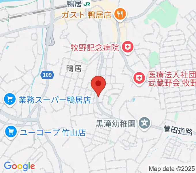 スタジオあぢとの地図