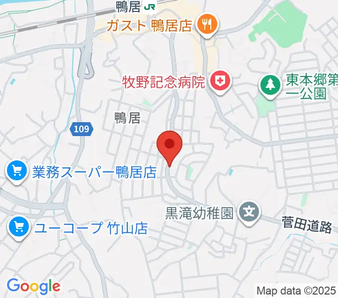 スタジオあぢとの地図