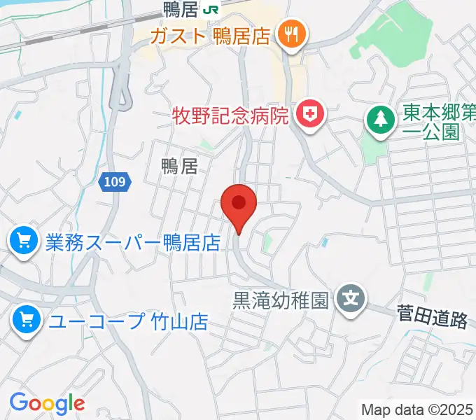 スタジオあぢとの地図