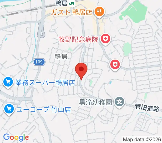 スタジオあぢとの地図