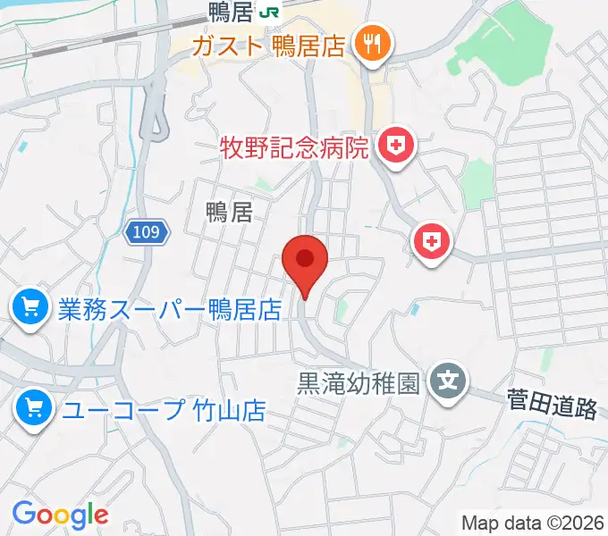 スタジオあぢとの地図