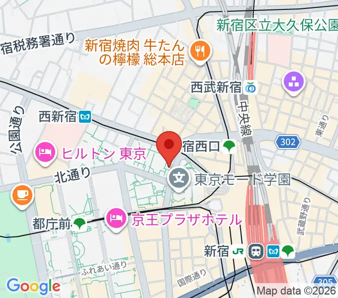 SOMPO美術館の地図