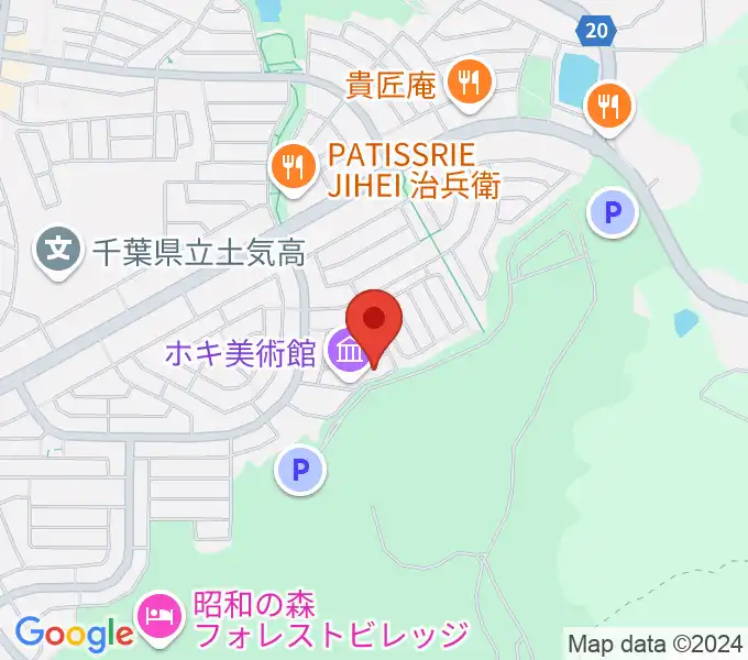 ホキ美術館の地図