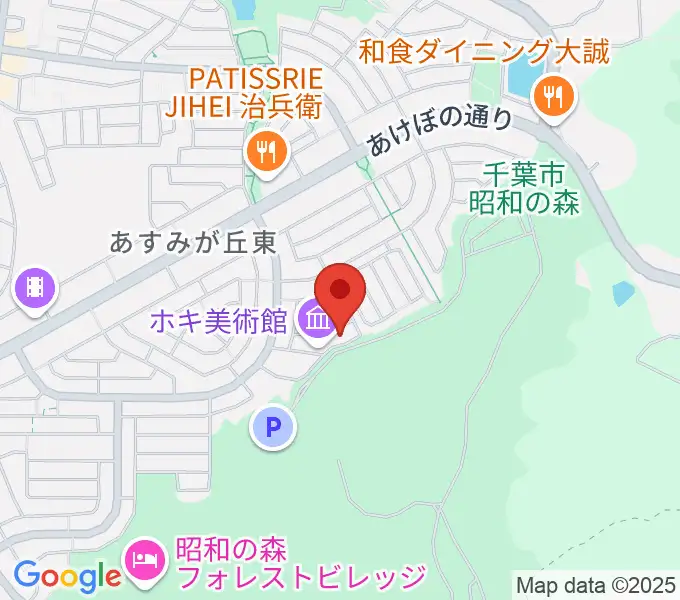 ホキ美術館の地図