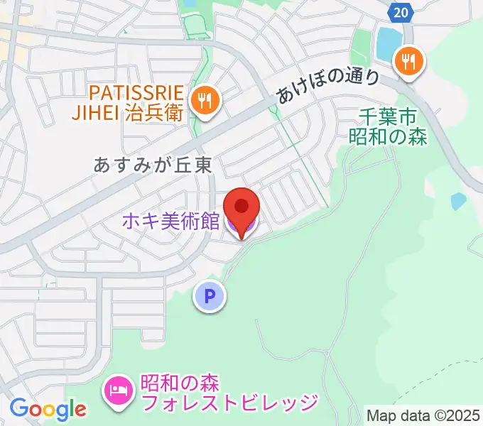 ホキ美術館の地図