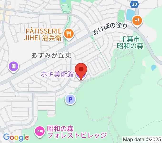 ホキ美術館の地図