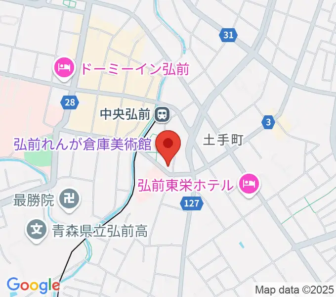 弘前れんが倉庫美術館の地図