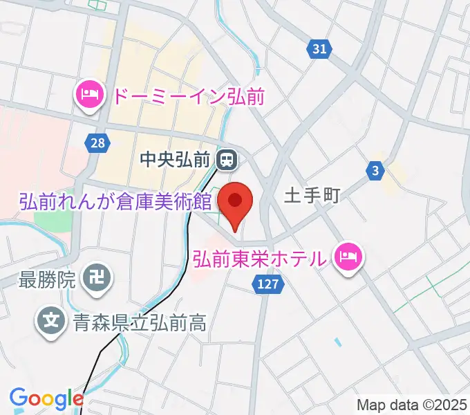 弘前れんが倉庫美術館の地図