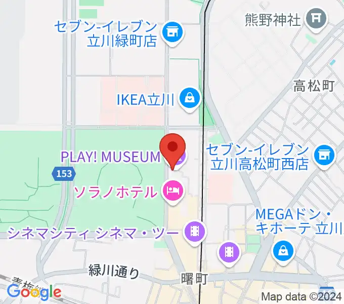 PLAY! MUSEUMの地図