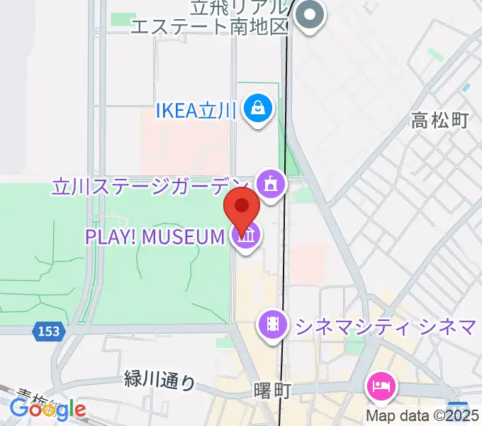 PLAY! MUSEUMの地図