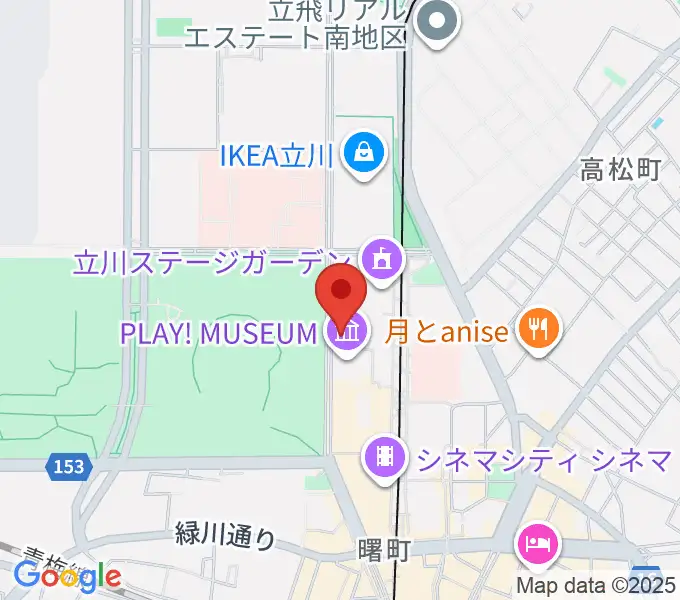 PLAY! MUSEUMの地図