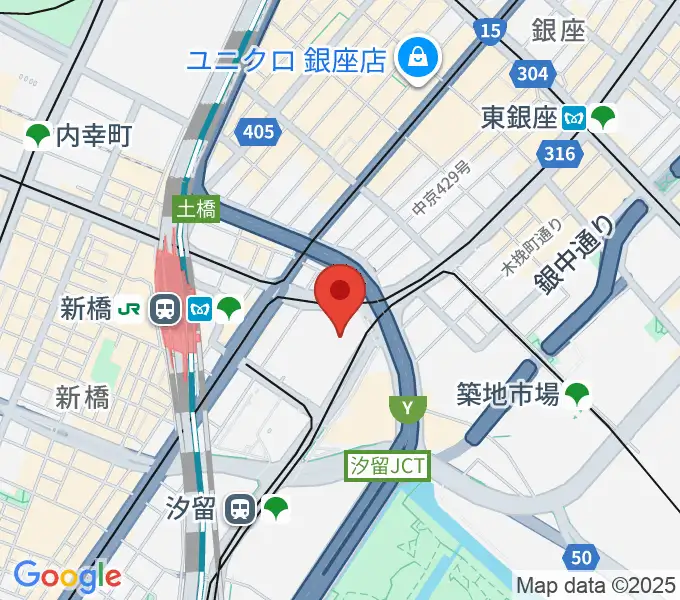 パナソニック汐留美術館の地図