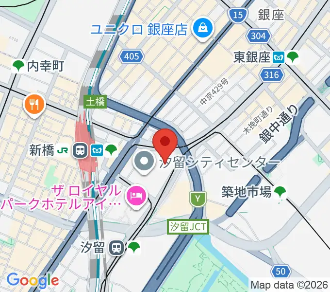 パナソニック汐留美術館の地図