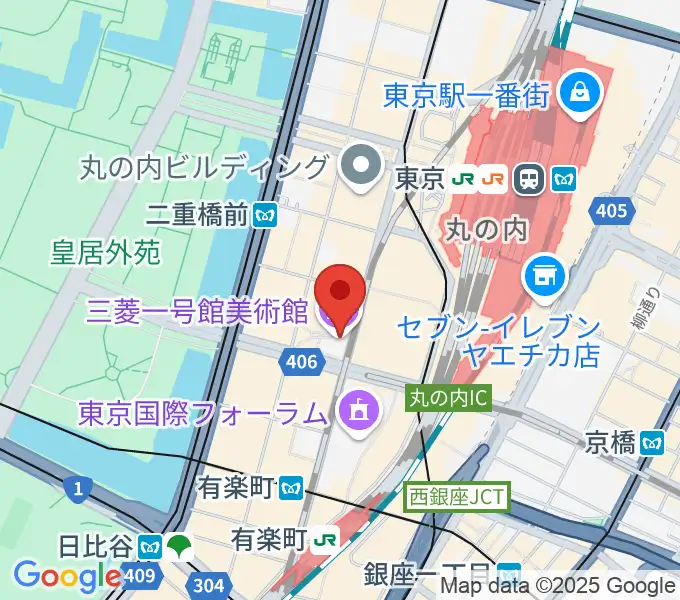 三菱一号館美術館の地図