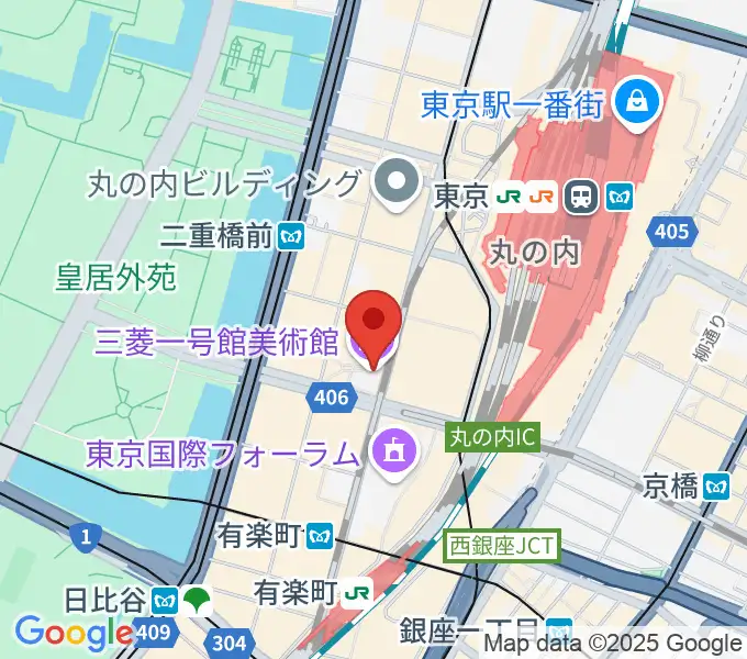 三菱一号館美術館の地図