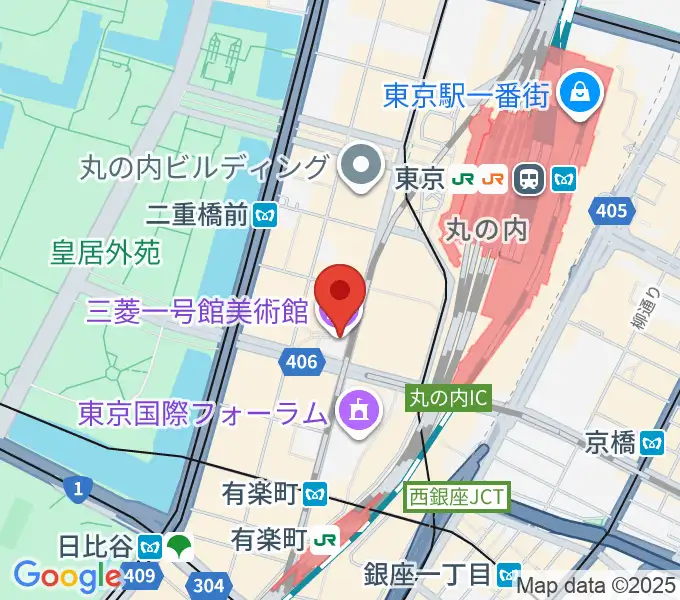 三菱一号館美術館の地図