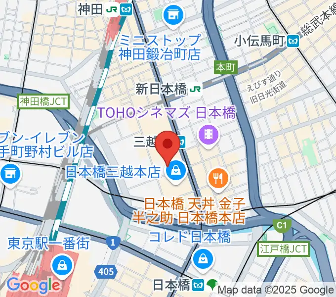 三井記念美術館の地図