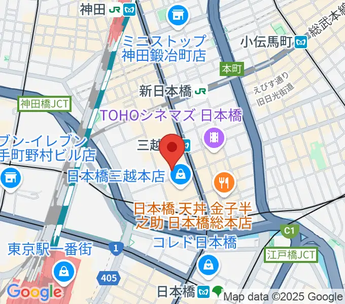 三井記念美術館の地図