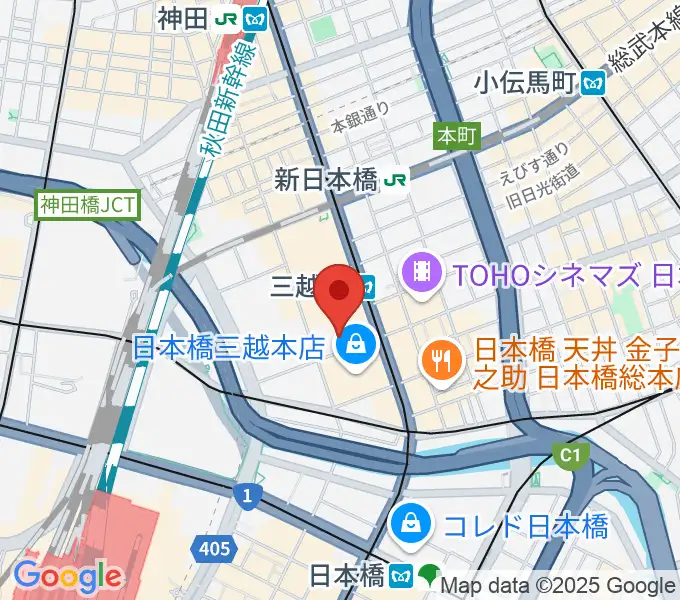 三井記念美術館の地図