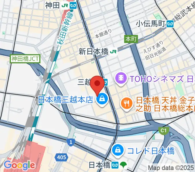 三井記念美術館の地図