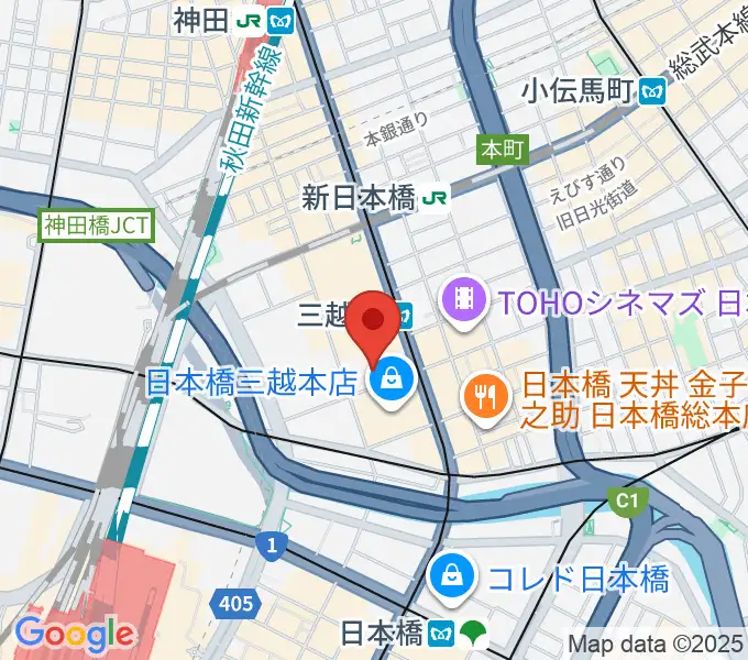 三井記念美術館の地図