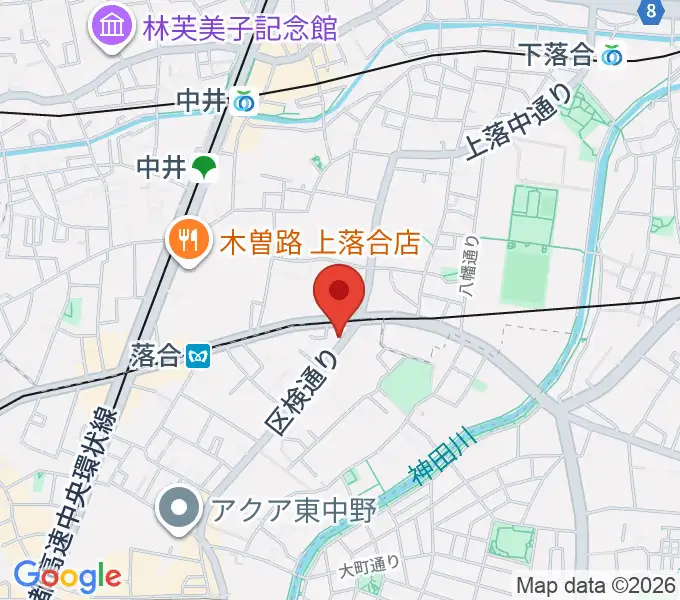 プラチナムガレージの地図