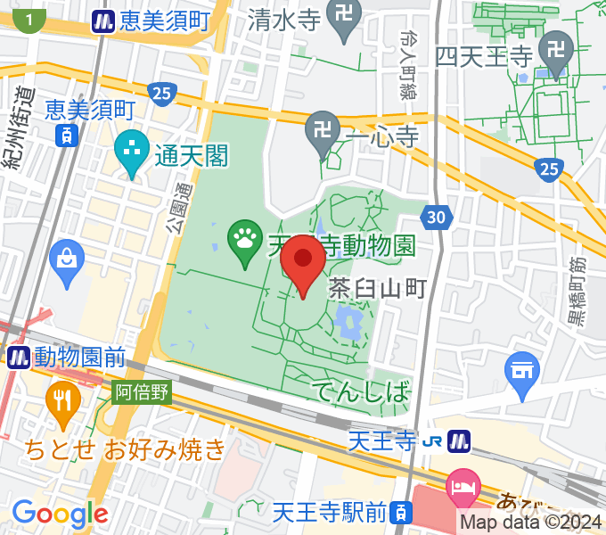大阪市立美術館の場所