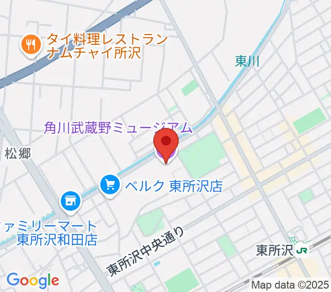 角川武蔵野ミュージアムの地図
