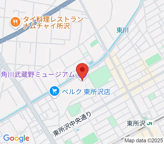 角川武蔵野ミュージアムの地図