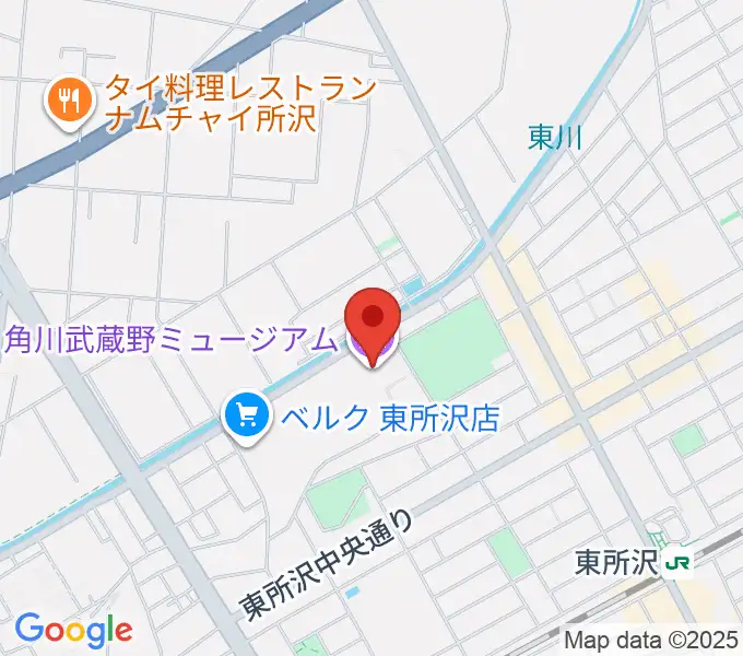 角川武蔵野ミュージアムの地図
