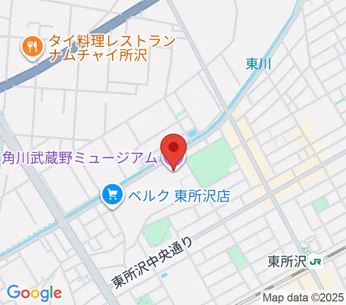 角川武蔵野ミュージアムの地図