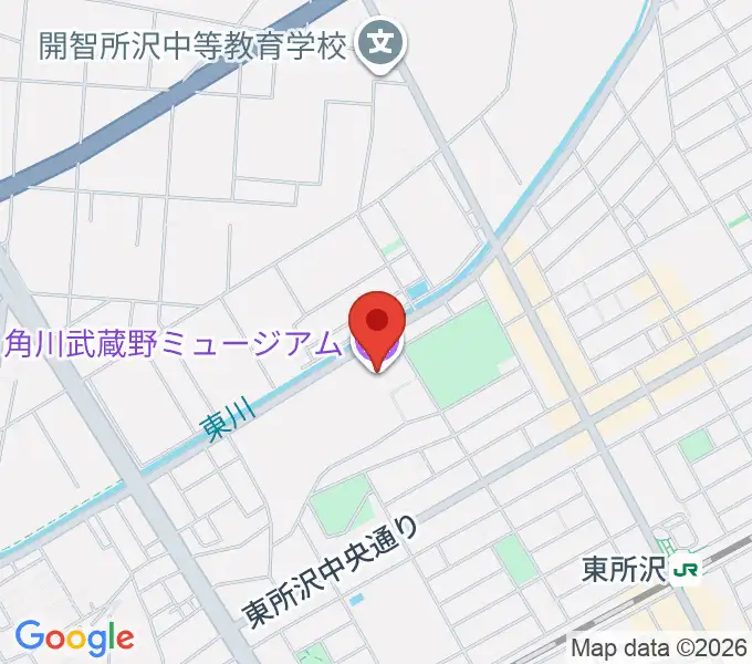 角川武蔵野ミュージアムの地図