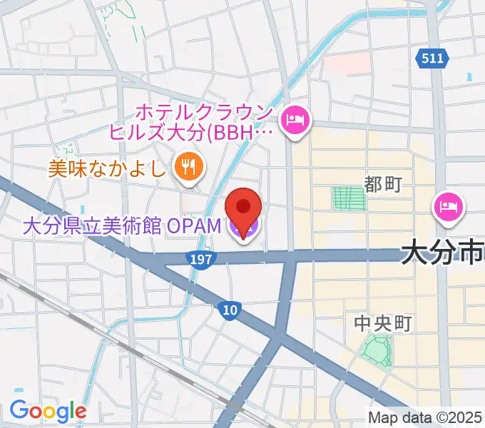 大分県立美術館(OPAM)の地図