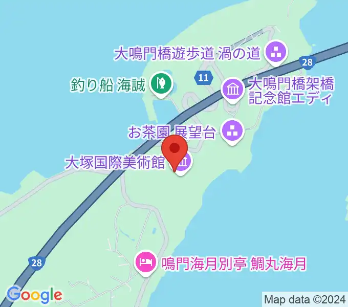 大塚国際美術館の地図