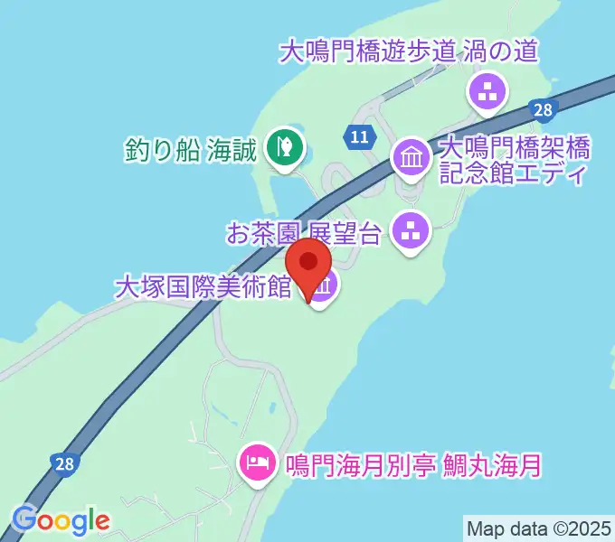 大塚国際美術館の地図