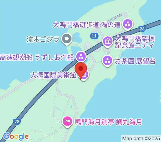 大塚国際美術館の地図