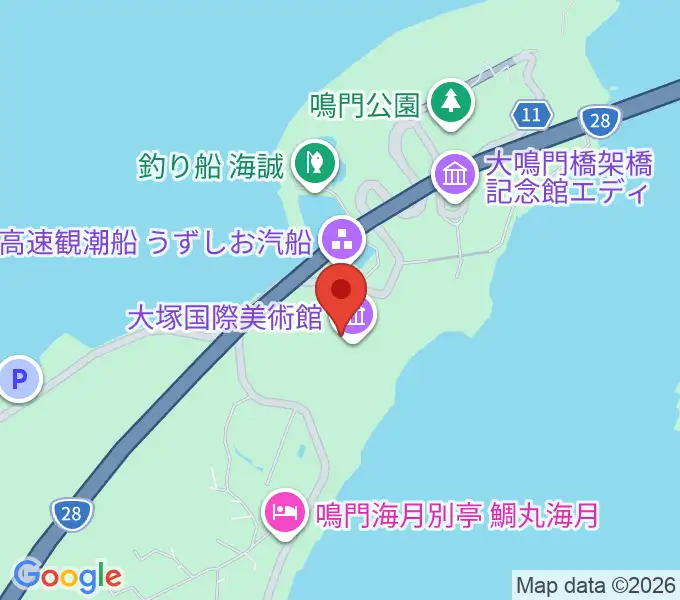大塚国際美術館の地図