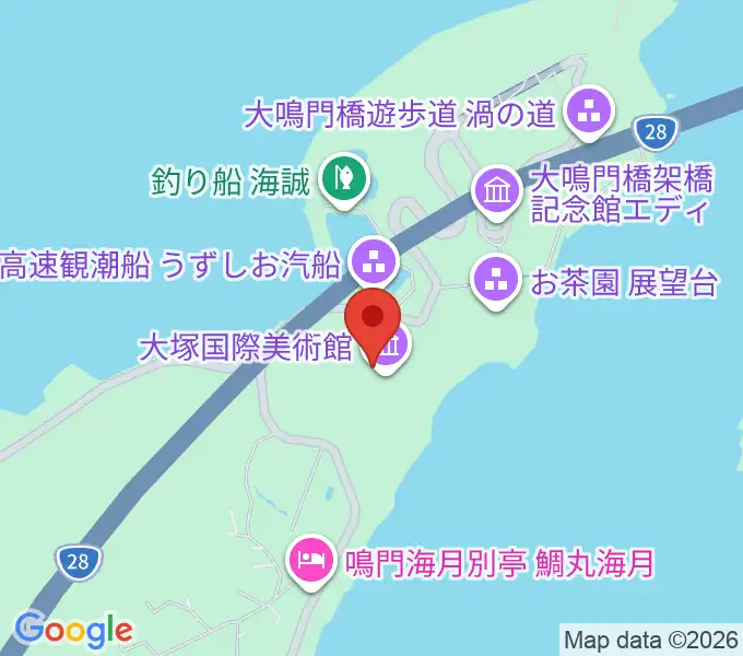 大塚国際美術館の地図