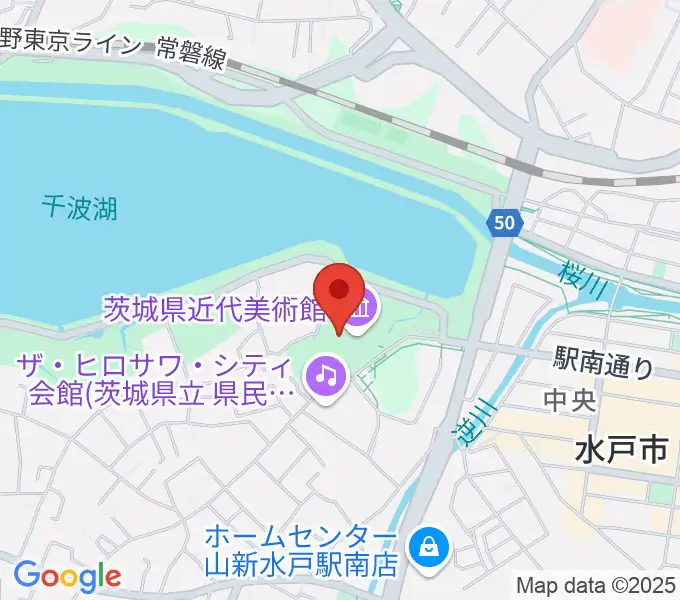 茨城県近代美術館の地図