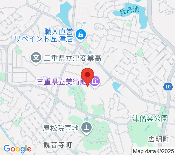 三重県立美術館の地図