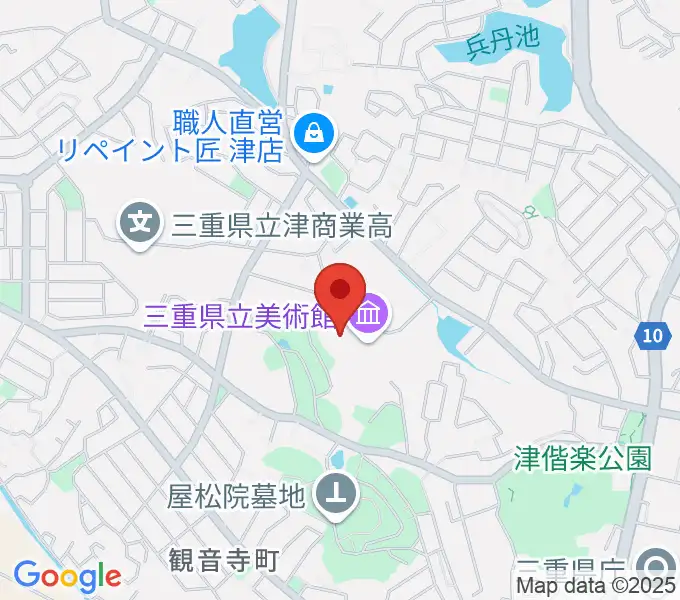 三重県立美術館の地図