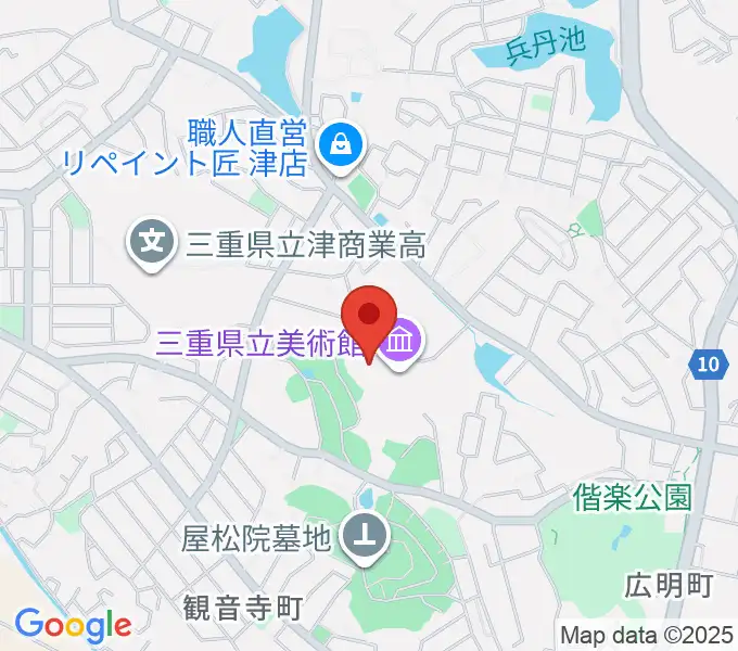 三重県立美術館の地図