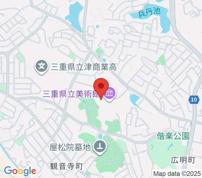 三重県立美術館の地図
