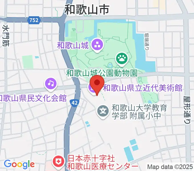 和歌山県立近代美術館の地図