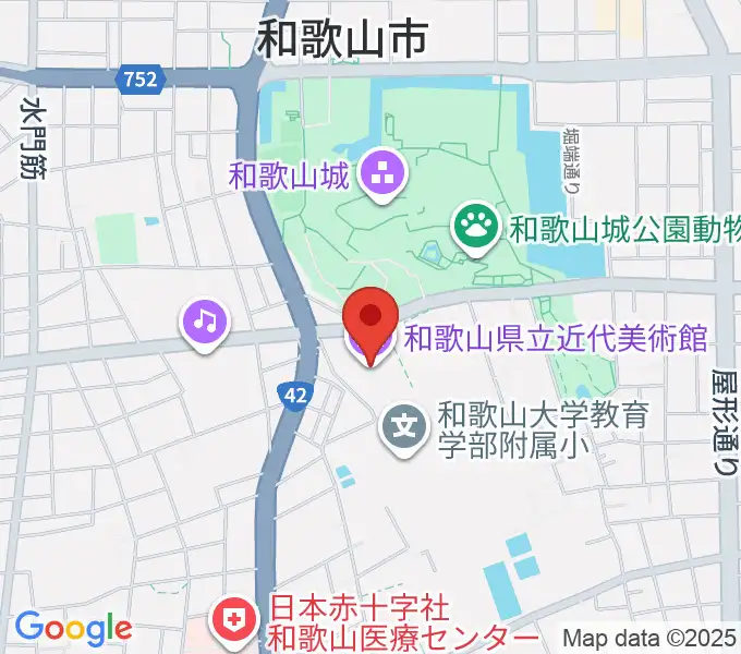 和歌山県立近代美術館の地図