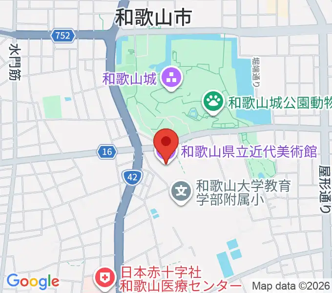 和歌山県立近代美術館の地図