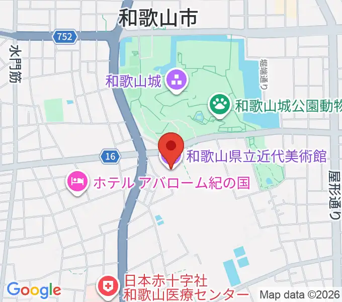 和歌山県立近代美術館の地図