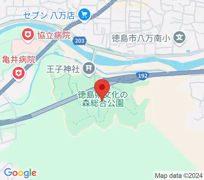 徳島県立近代美術館の地図